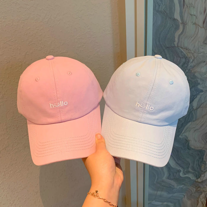 Wholesale Embroidered cute baseball cap, travel duckbill cap