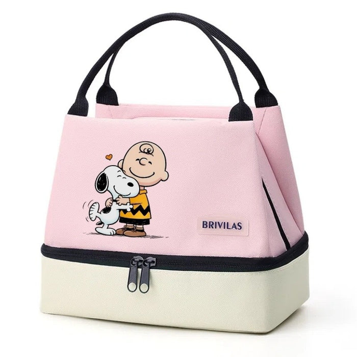 Wholesale Cartoon Cute Print Double-Layer Insulated Bag  Handbags