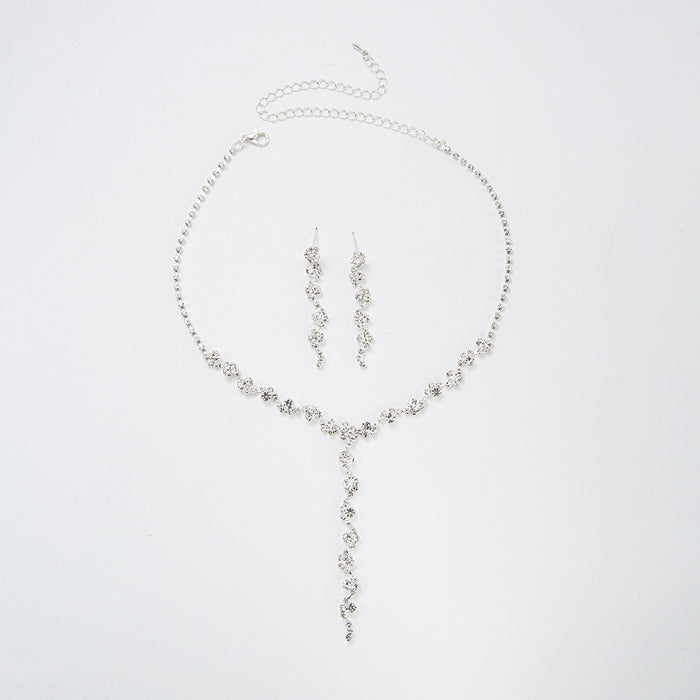 Wholesale Rhinestone Tassel Necklace