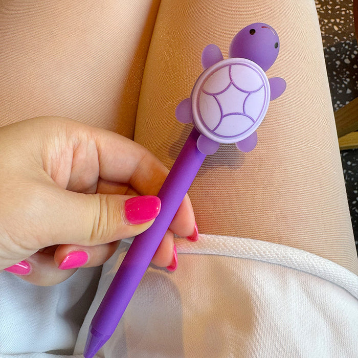 Wholesale Tortoise Ballpoint Pen Press-type Oil Refill  Cylindrical Pen Oil-based Ballpoint Pen