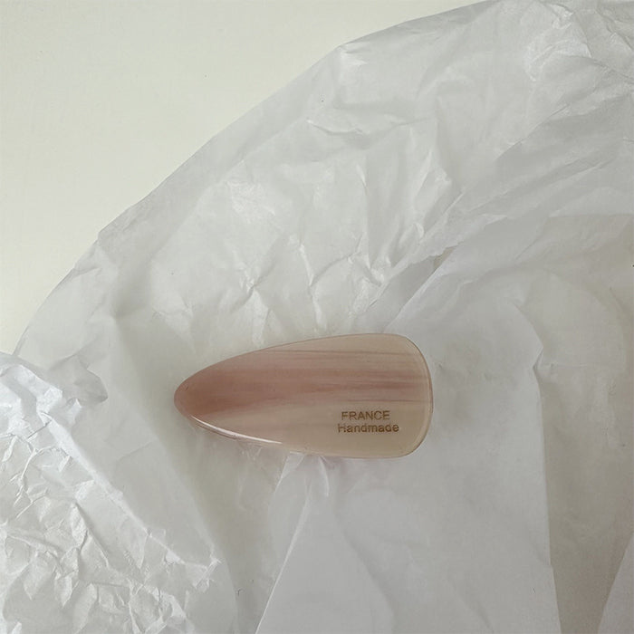 Wholesale Elliptical hair clip with side bangs, simple and elegant headband clip