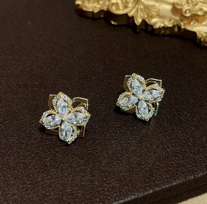 Wholesale Rotating windmill alloy earrings