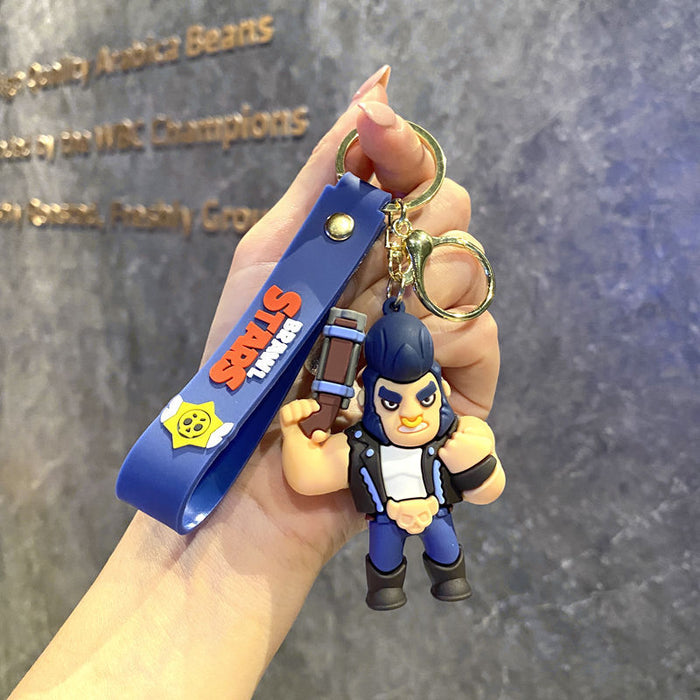 Wholesale  cartoon pvc doll car key chain Cute Keychain