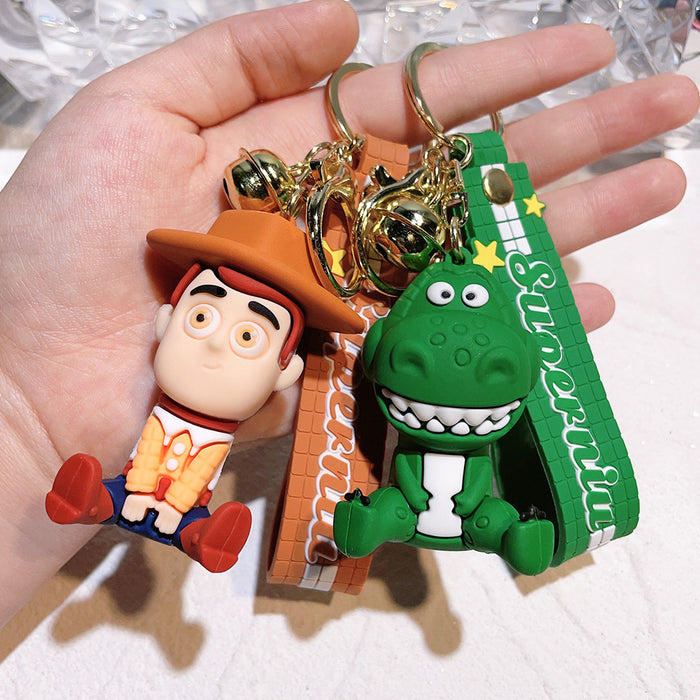 Wholesale Silicone Cartoon Doll Keychain JDC-KC-QiChao064