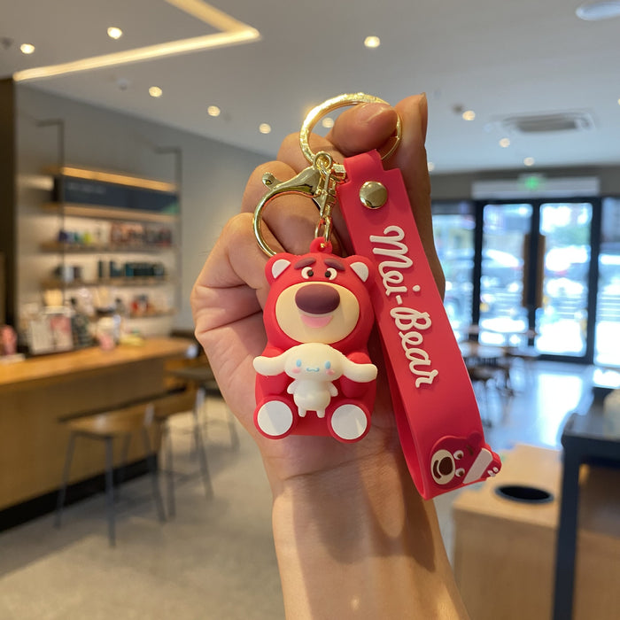 Wholesale Cartoon Doll Silicone Keychain JDC-KC-MingT276