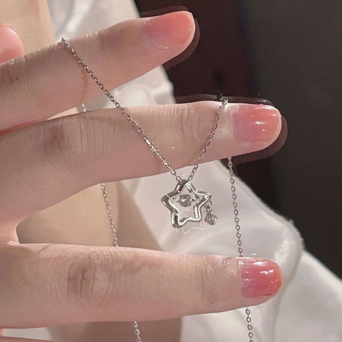Wholesale Star Necklace Women's Student Accessories Clavicle Chain Simple Best Friend