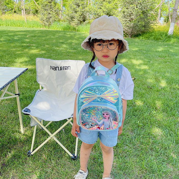 Wholesale Children's backpack kindergarten baby mini schoolbag cute cartoon Elsa princess backpack girls' cartoon bag