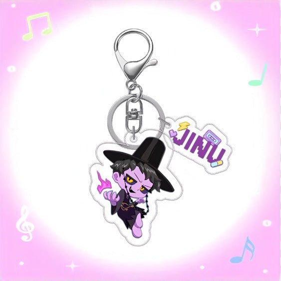 Wholesale Anime-themed acrylic keychain set of two pieces