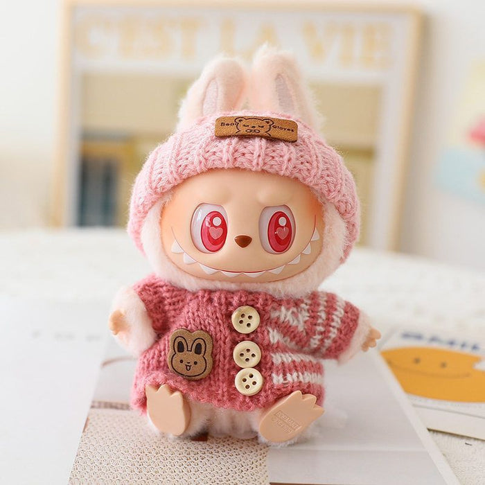 Wholesale Knitted Baby Clothes Plush Doll Baby Clothes Accessories