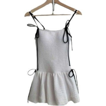 Wholesale Pure desire camisole gathering one-piece flat corner skirt conservative swimsuit