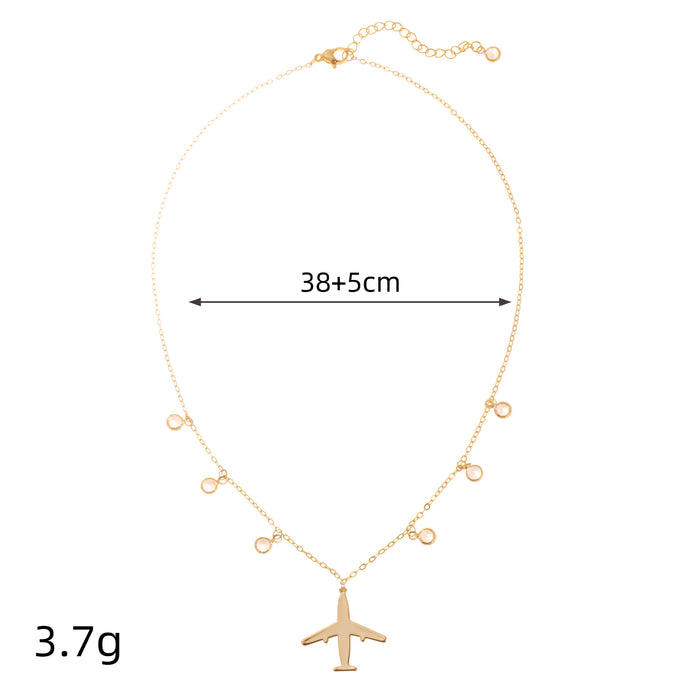 Wholesale Fashionable, simple and versatile necklace decoration, electroplated titanium steel necklace decoration