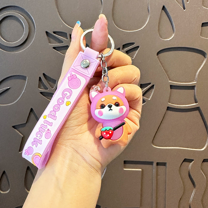 Wholesale   Cartoon Key Chain dog key chain pendant  school cute key chain