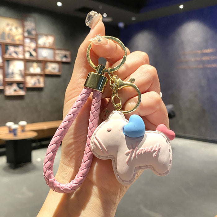 Wholesale Metal Rainbow Unicorn Pony Keychain Stylish Bag Charm For Students Great Gift For Everyday Use