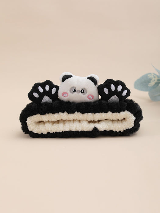 Wholesale Cute cartoon animal-shaped face wash headband