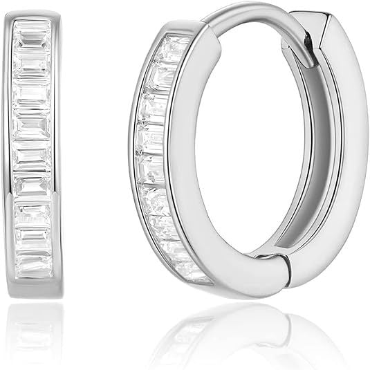 Wholesale Micro inlaid zircon ear rings, single row diamonds, simple and versatile ear buckles, high-end ear accessories wholesale