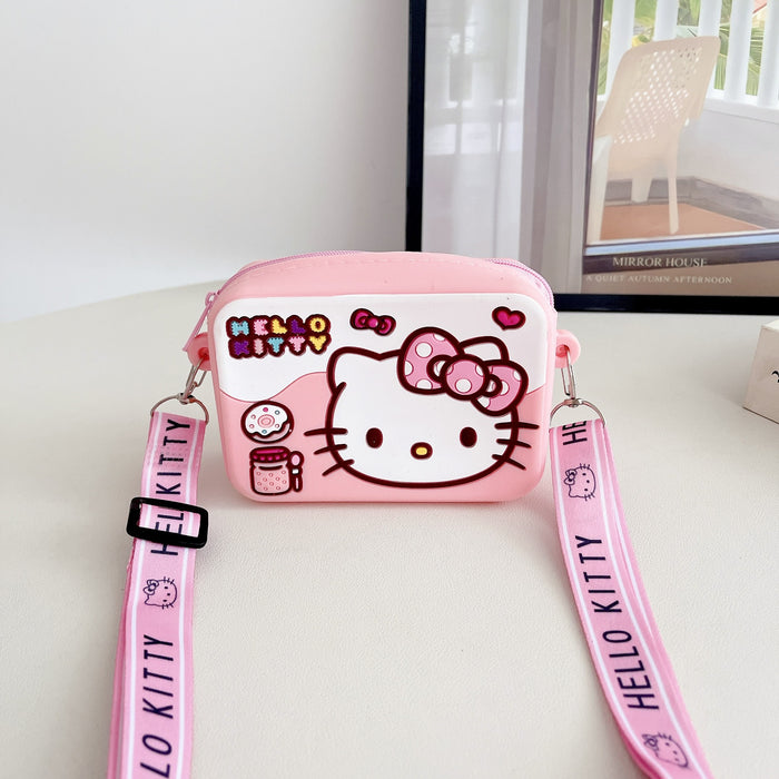 Wholesale Children' s Crossbody Bag Silicone Coin Purse Mini Wallet