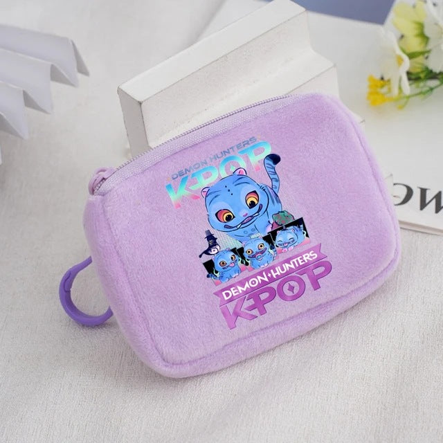 Wholesale KPop Devil Hunter Animal Coin Purse Cute Nylon Portable Wallet Casual Everyday Gift
