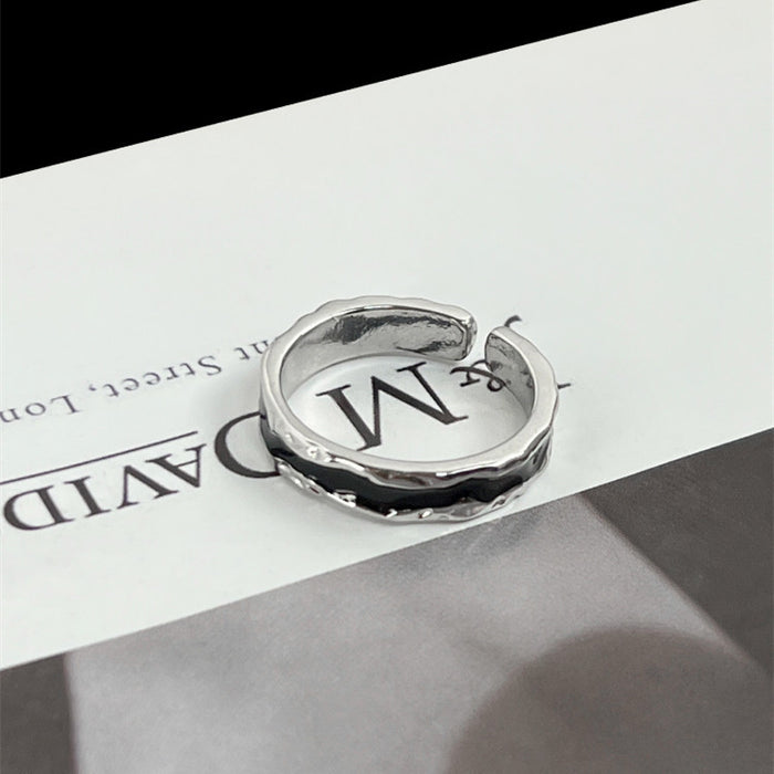Wholesale Ring with cold and irregular design, retro and minimalist style for men and women