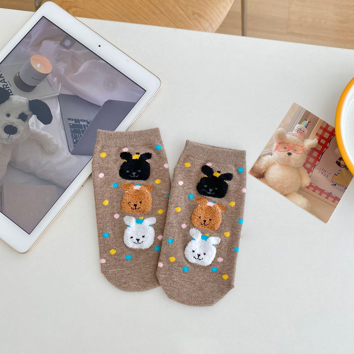 Wholesale Cute socks, mid length socks, long socks, cartoon polka dot socks, short socks