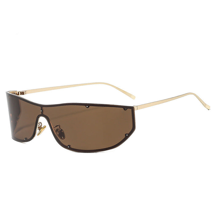 Wholesale Punk Mirror Large Frame Sunglasses Trendy Fashion Accessory Gift