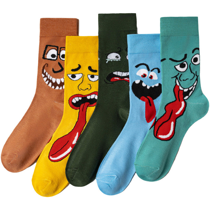 Wholesale Cartoon socks,  mid-calf anime socks,  casual versatile