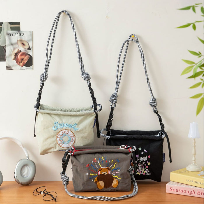 Wholesale Handheld single shoulder canvas bag, mobile zipper small bag