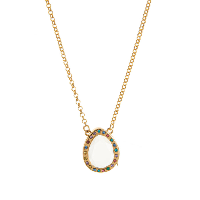 Wholesale Retro-style DIY pendant with hollow design,  transparent box necklace