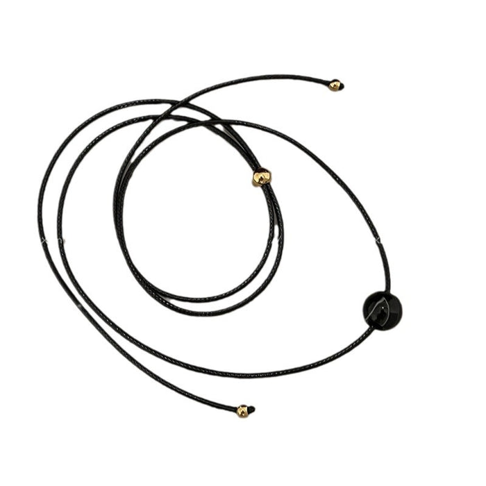 Wholesale Stone black rope  Women's Light luxury  clavicle chain accessories