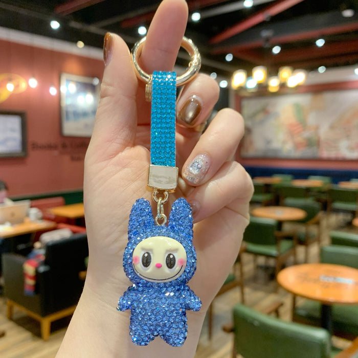 Wholesale Rhinestone-Embellished Rhinestone Keychain