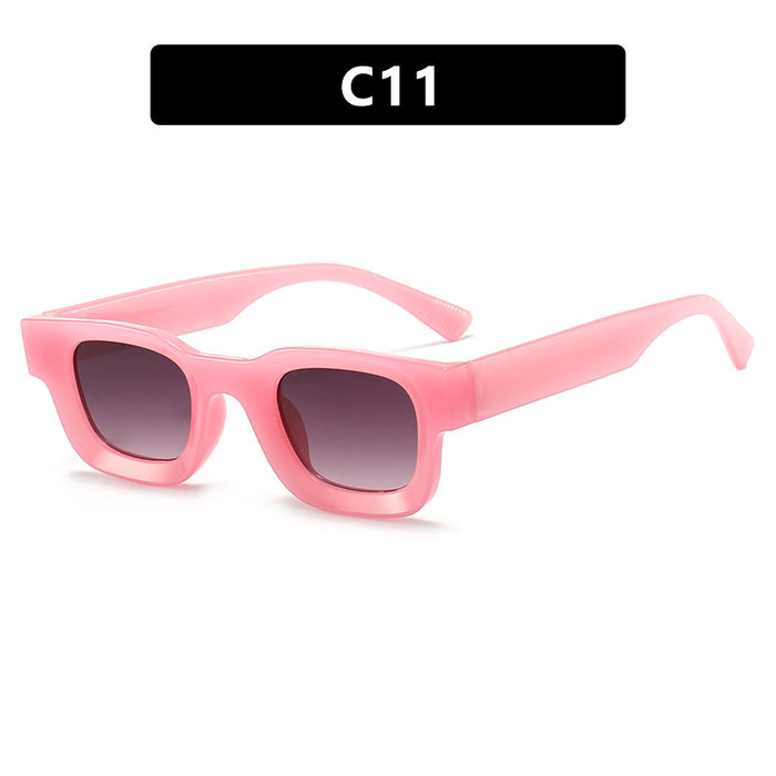 Wholesale Fashion Sunglasses New Square Narrow Frame Sunglasses Street Photography Style Sunglasses Premium Sense