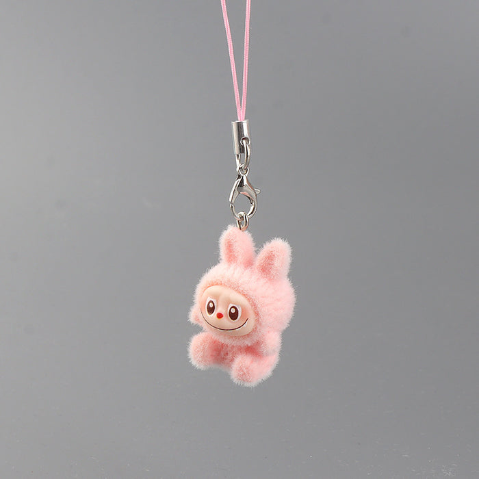 Wholesale Cartoon Velvet Rabbit Keychain Student Backpack Charm