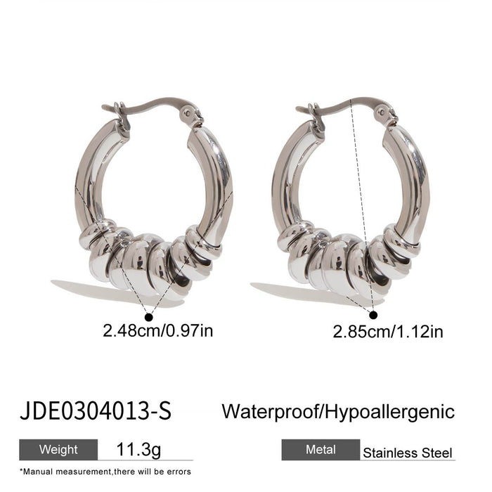 Wholesale Stainless Steel Color Matching Earrings for Women Earrings Titanium Steel Earrings