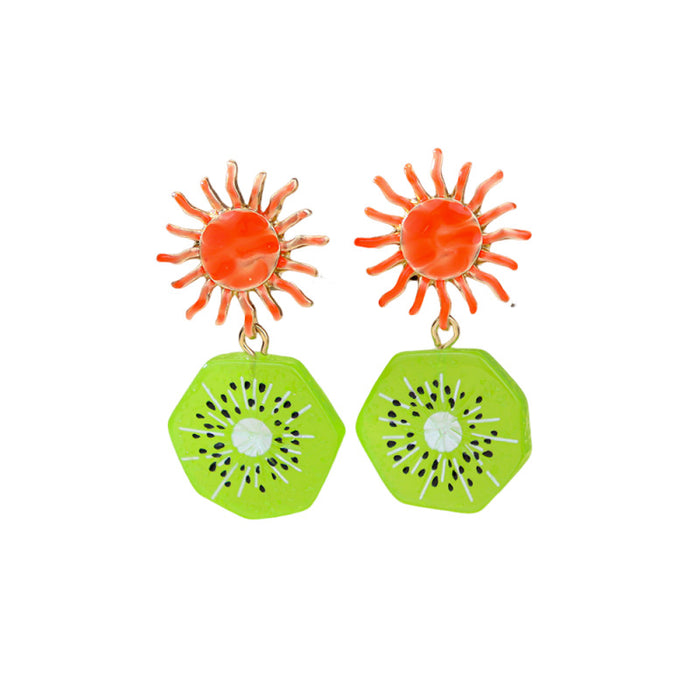 Wholesale Fruit Shaped Earrings Colorful Summer Vacation Jewelry Accessory MOQ≥3