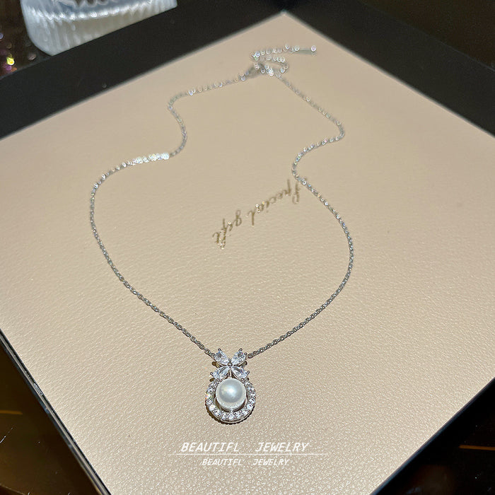 Wholesale Flower Pearl choker necklace