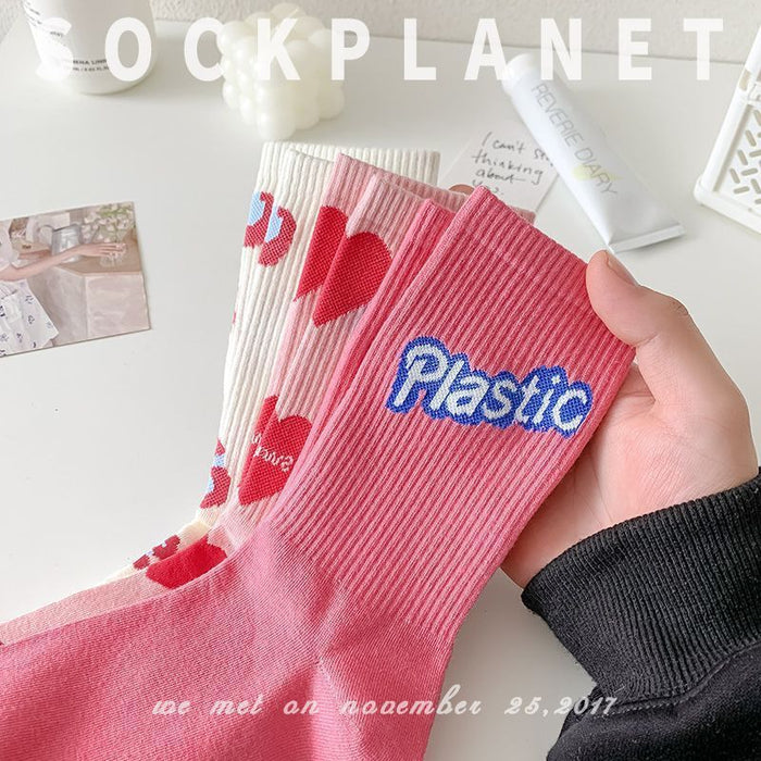 Wholesale Socks for children, mid length stockings, women's lines, personality, women's socks