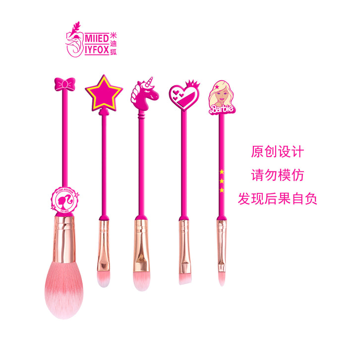 Wholesale of A Complete Set of Portable Cartoon Makeup Brushes JDC-MB-ZhuoJ014