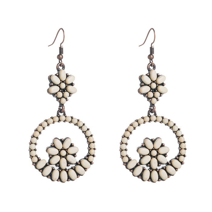 Wholesale round temperament exaggerated niche earrings