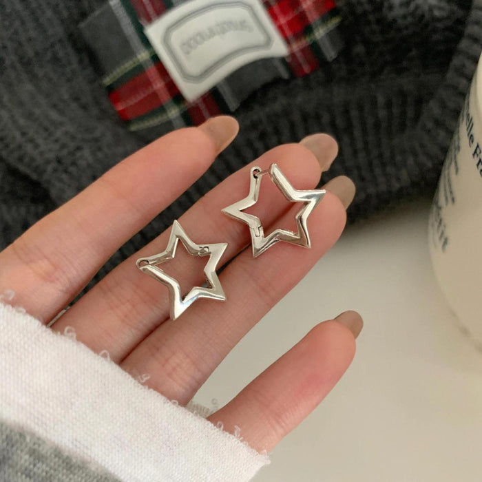 Wholesale Star Earrings Pentagonal Star Ear Buckle