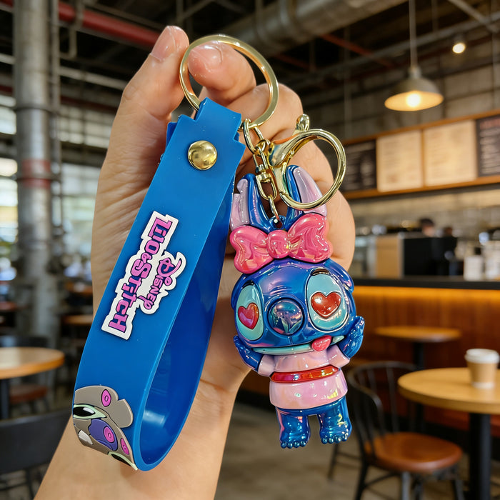 Wholesale Cute cartoon character costume-changing doll electroplated keychains