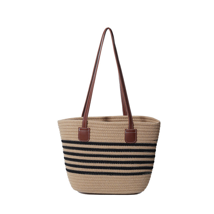 Wholesale Woven straw woven bag versatile shoulder bag commuting bag