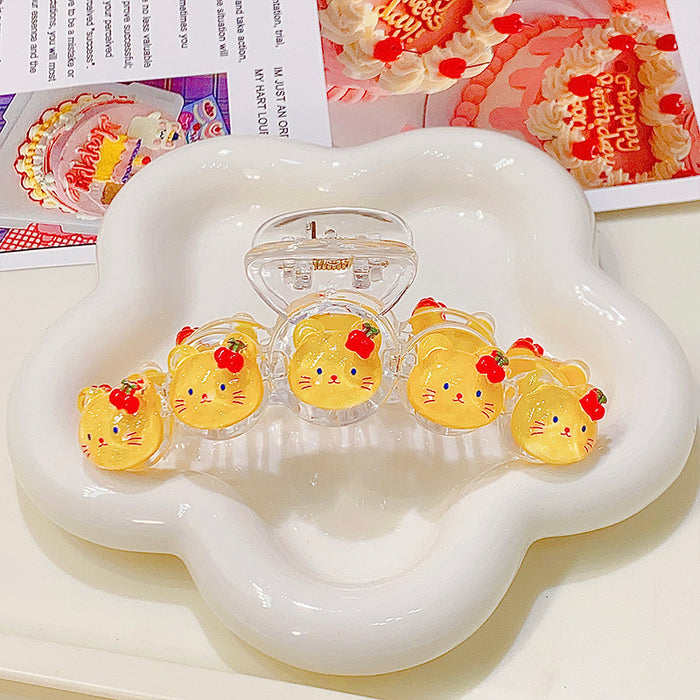 Wholesale Resin Cartoon Transparent Fine Flash Clip JDC-HC-HengX007