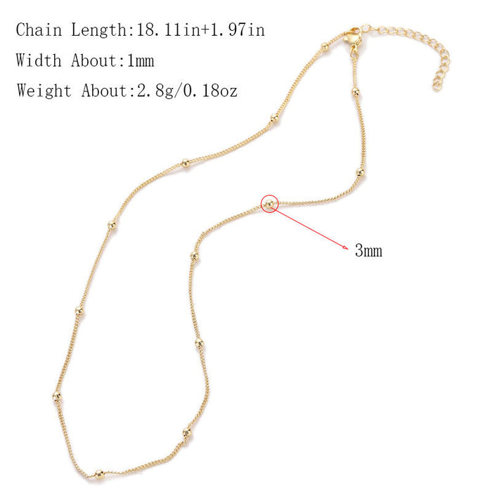 Wholesale Necklace Clavicle Chain Bare Chain Adjustable JDC-NE-YJ002