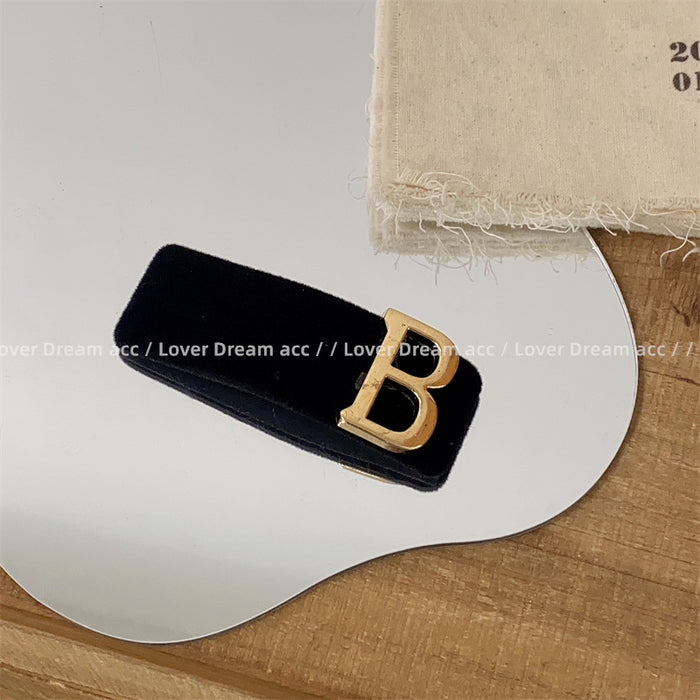 Wholesale Metallic letter hair clip, fashionable bangs, headband accessories, hair accessories