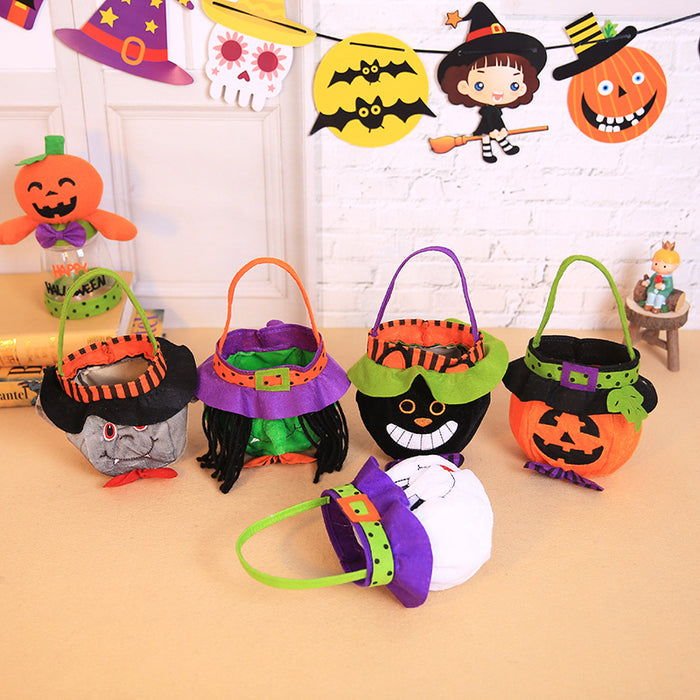 Wholesale  Decorations Witch Pumpkin Tote Bag Children Holiday Candy Bag party Dress Up Props Bag