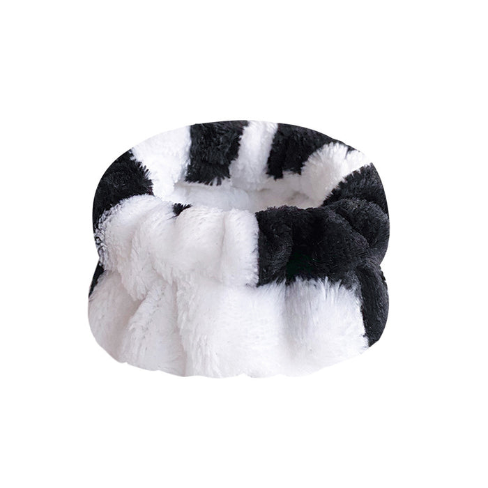 Wholesale Solid Color Plush Wristband Women' s Face Wash Wrist Waterproof Headb Flannel Sweat Wipe Bracelet