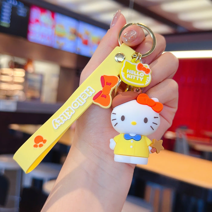 Wholesale Cute cartoon character couple keychains