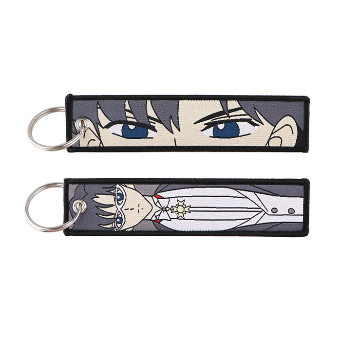 Wholesale Cartoon Label Keychain Lanyard Campus Access Woven Fabric Handmade