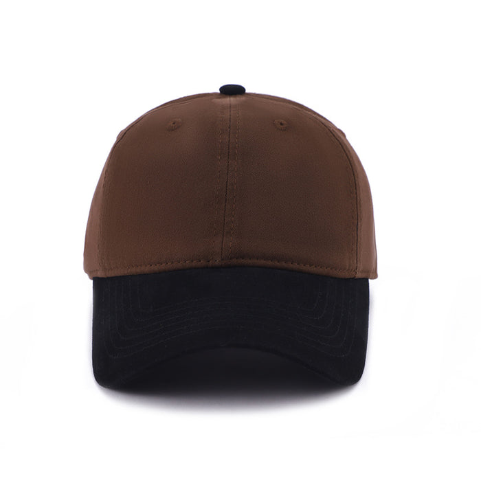 Wholesale Color blocked versatile hat, duckbill cap, soft top, sunshade and sun protection baseball cap