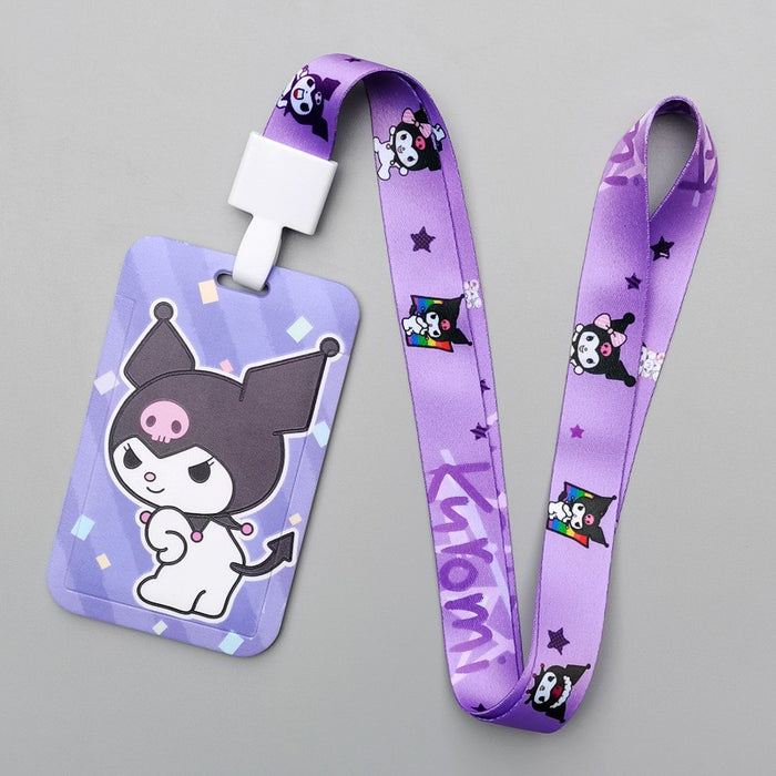 Wholesale Cartoon Style Plastic Card Holder With Neck Strap For Everyday Campus Use Stylish Gift