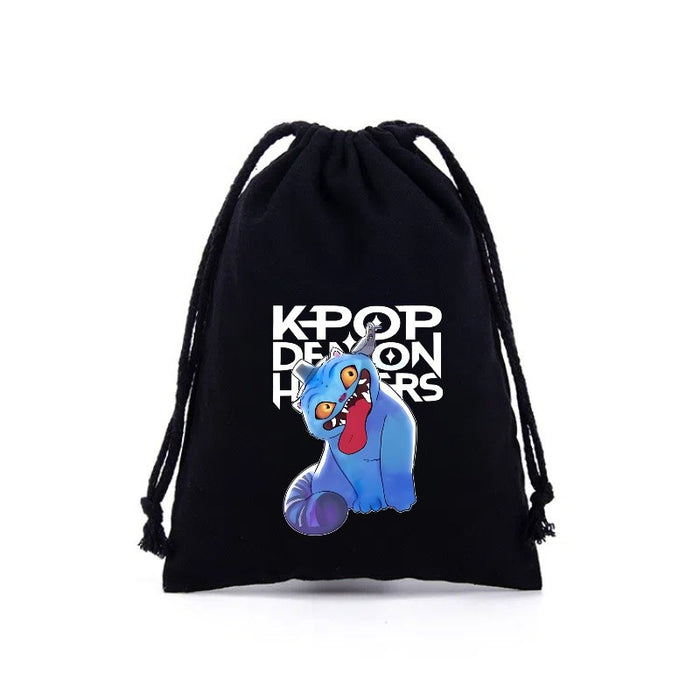 Wholesale Cartoon Canvas Drawstring Storage Bag Handbags